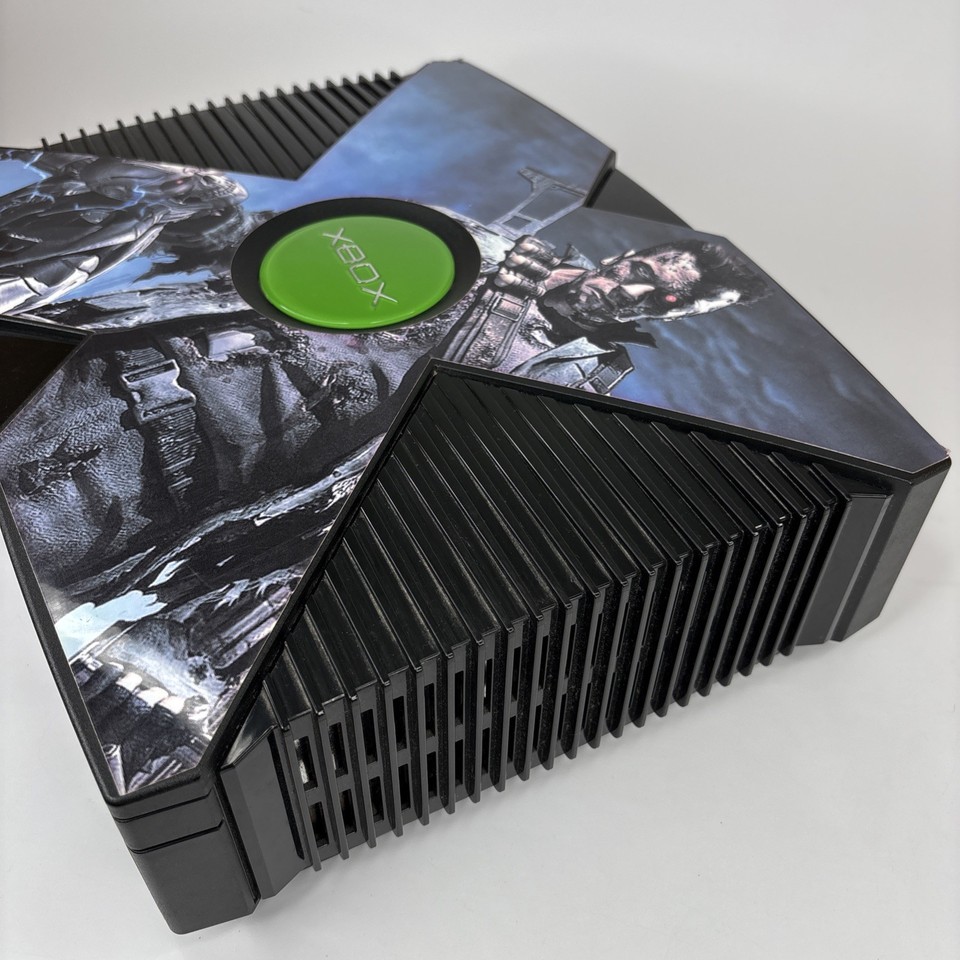 Original Microsoft Xbox Console Terminator Skin Cords Controller Tested ...