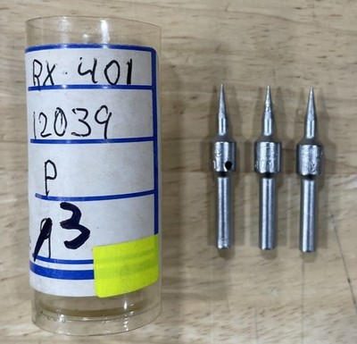 TechSpray Plato RX-401 Conical Solder Tip, 0.4 mm (1/64''), RX Series, Pack of 3