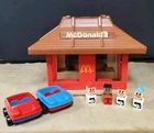 Vintage Playskool McDonalds Familiar Places Playset Figures Accesories  1974