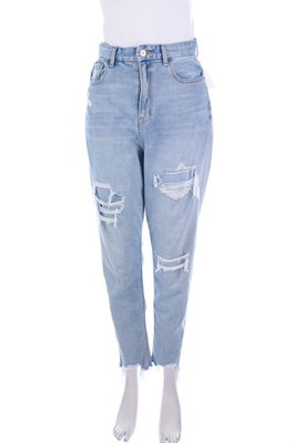 American Eagle Mom-Jeans Destroyed High Waist US 4 = D 34 blau