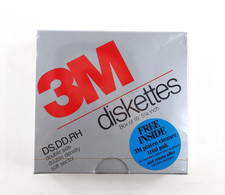 3M DS,DD,RH 5 1/4" Double Sided Double Density Floppy Diskettes Pack of 10 New