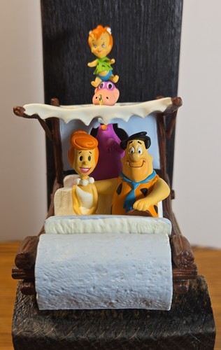 2008 Hallmark Hanna-Barbera The Flintstones Ornament - Fred Wilma Dino Pebbles