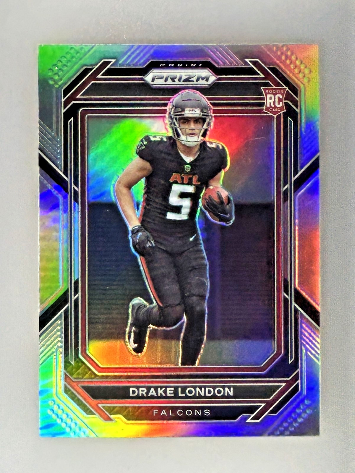 2022 Prizm Drake London Silver Prizm RC #308 Falcons