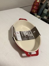Staub Ceramics Oval Baking Dish Cherry Red Ro...