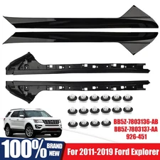 4Pcs Durable Windshield Trim Moldings For 2011-2019 Ford Explorer Left & Right