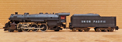 Tyco Pacific Union Pacific Lighted 212D:2800 Steam Loco Vintage Redbox RUNS!