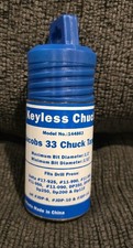 Jacobs 33 chuck taper 1/32"-1/2" 33 model 144862