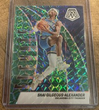 2023-24 Panini Mosaic - Elevate Shai Gilgeous-Alexander #7 Green Mosaic Prizm