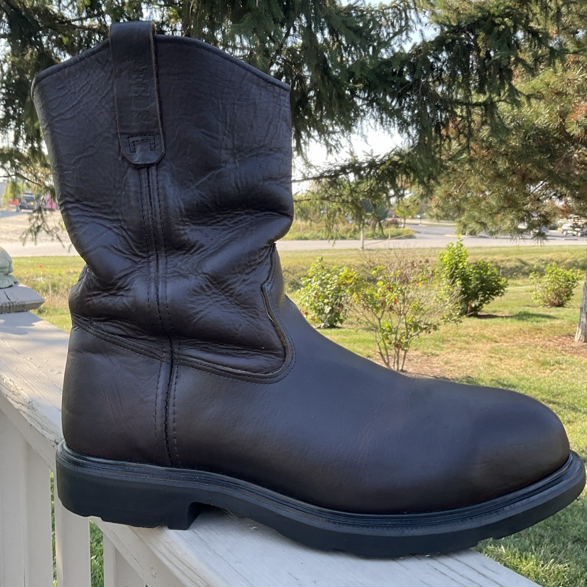 Red Wing PECOS Men's size 13 Leather Safety Toe Pull On Boots USA