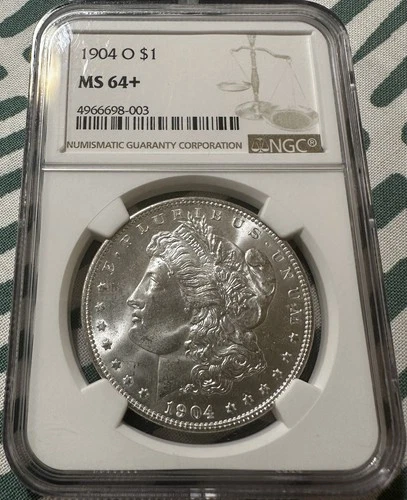1904-O Morgan Silver Dollar - NGC MS64+ Lustrous Gem Uncirculated!