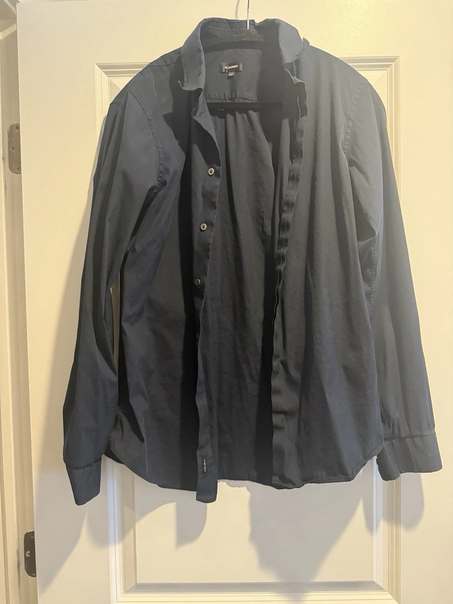 Jil Sander Blue Long Sleeve Dress Shirts for Men for sale | eBay