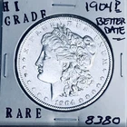 1904 P MORGAN SILVER DOLLAR HI GRADE GENUINE U.S. MINT RARE COIN 8380