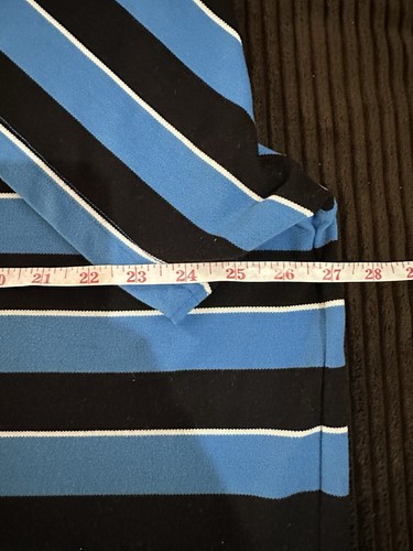 Camisa Polo Under Armour Para Hombre 3XL Golf Rayas Suelta Azul Manga Corta - Imagen 7 de 8