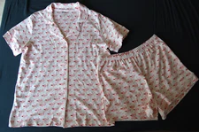 NWT Ro's Garden Cora Knit Cupid Print Pajama Set Women's Size L