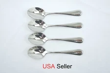 4 Pcs Tea Spoon Set, Stainless Steel Table spoon Dessert Coffee Sugar Spoon Set 
