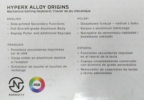 HyperX Alloy Origins 60 Mechanical Gaming Keyboard HX Red [UK Layout](Brand New) - Picture 3 of 3