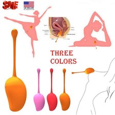 3x Female Kegel Balls Weighted Exerciser Set Silicone Ben Wa Bead Beginner Kegal