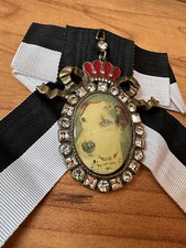 100%ORIG DSQUARED LORD F/W06 BROSCHE ANH&Auml;NGER HUND PORTRAIT ULTRA RARE COLLECTOR