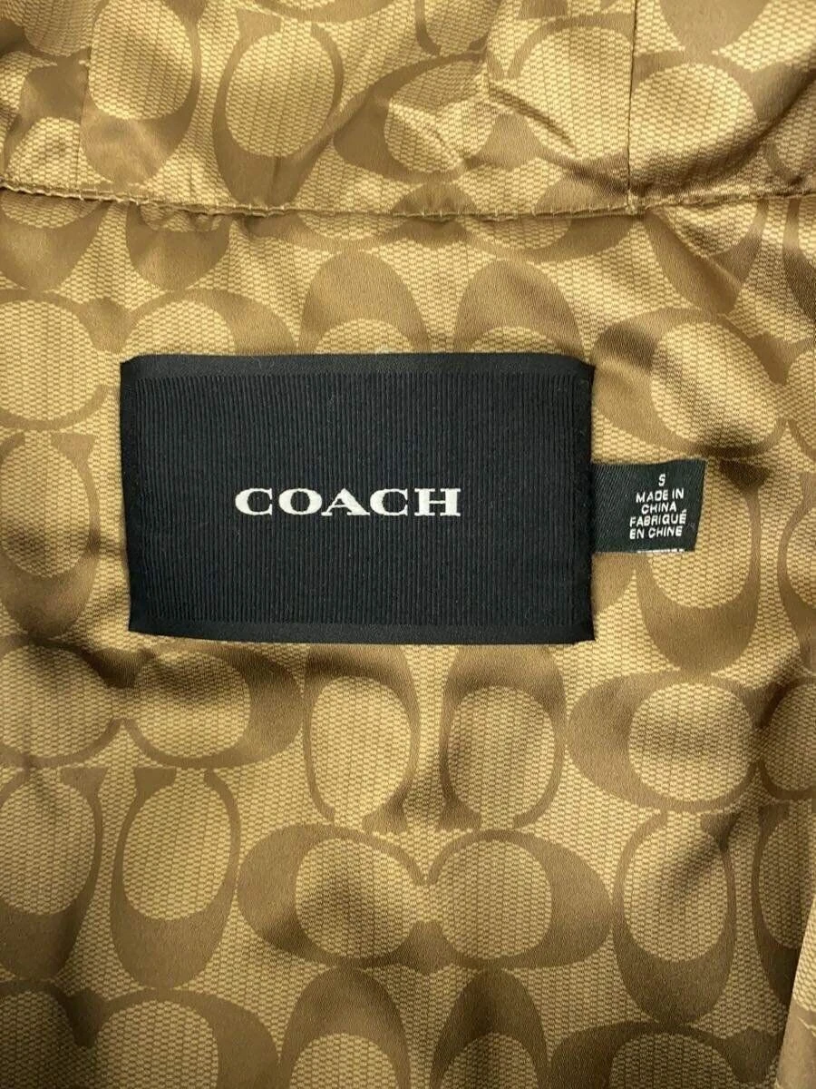 Coach Felpa con Cappuccio Zip Pelle Trainer S Pecora Nero C5233