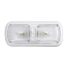 NEW RV Incandescent Double Dome Clear Interior Ceiling Light Boat Camper Trailer