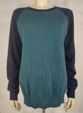 Banana Republic green blue Todd  Duncan 100 Cashmere sweater womens Large
