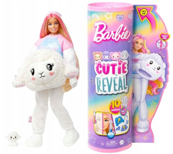 Barbie Cutie Reveal Barbie Sheep Doll + Pet HKR03 Mattel-image