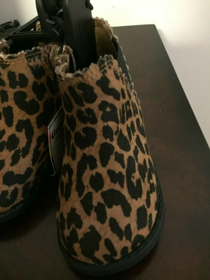 BOTAS NUEVAS INFANTILES NIÑAS TALLA 5 GARANNIMALES ESTAMPADO LEOPARDO Foto 3 de 4