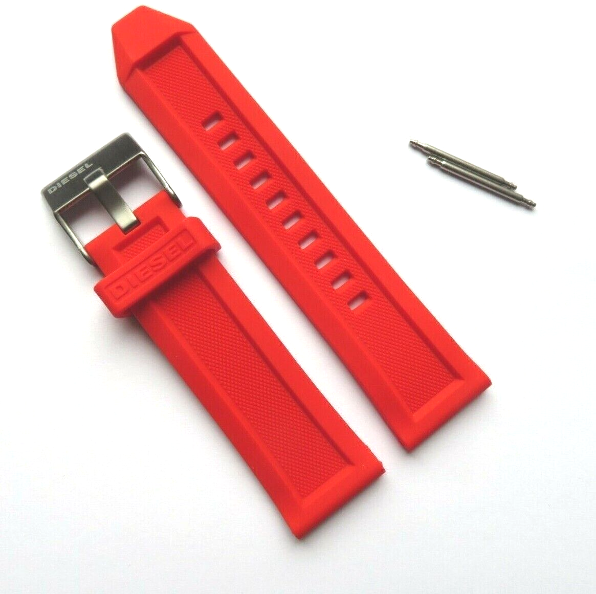 Diesel DZ4481 49mm Dark Gray Stainless Steel Case with Red