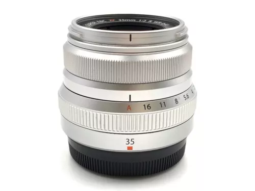Near Mint Fujifilm Fujinon XF 35mm F/2 R WR Prime Lens Silver Mirrorless #F005