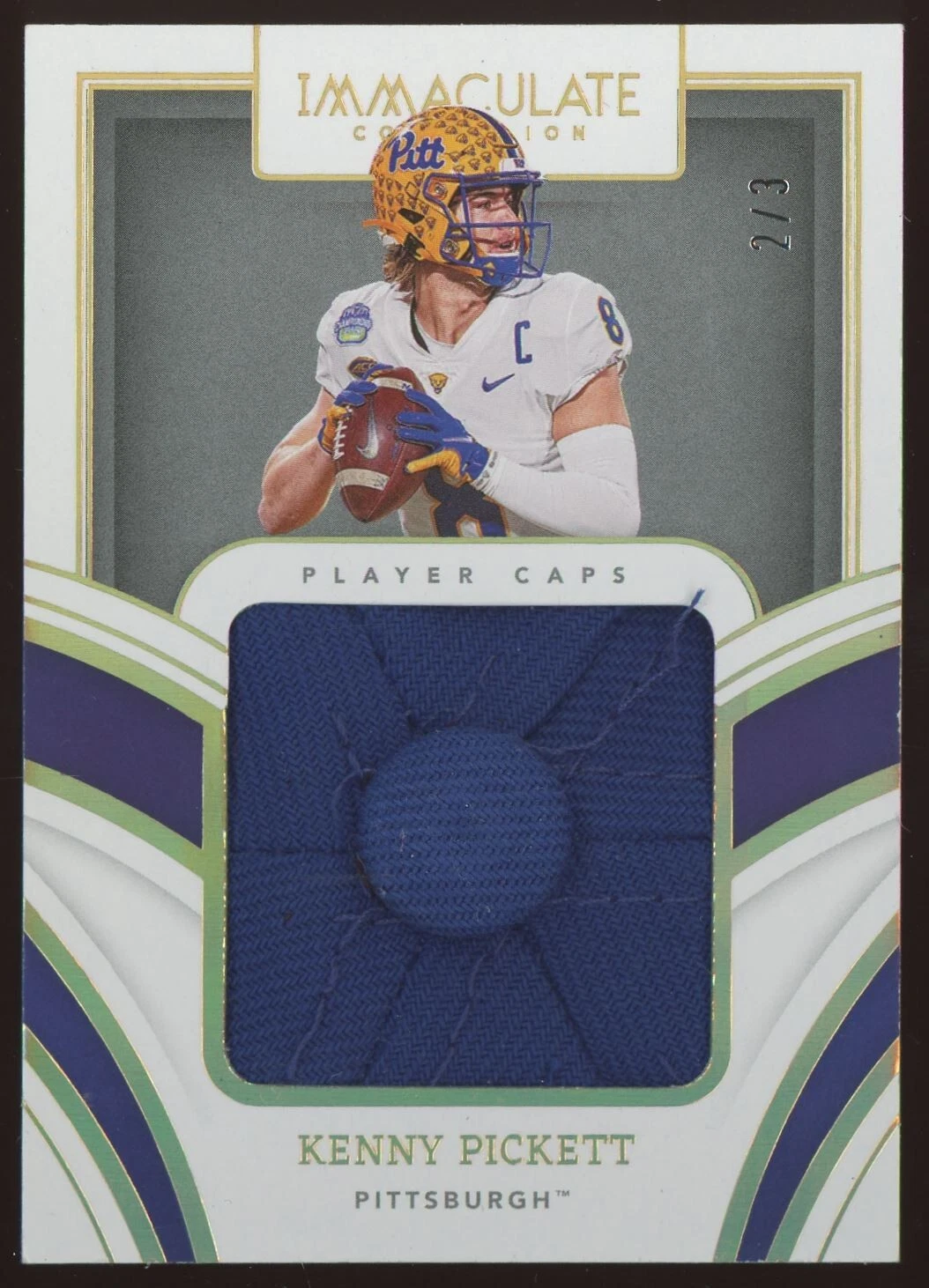 Kenny Pickett Panini Immaculate Collection Collegiate Rps Rookie Player Caps #PCKPI Base