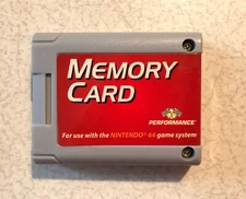 Nintendo 64 N64 Performance Memory Card Controller Pack Tested Works Perfect!