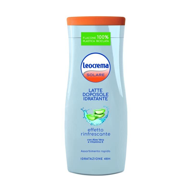 Leocrema Solare Latte Doposole Idratante con Aloe Vera e Vitamina E, Effetto RIn