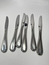 ONEIDA USA Stainless FLIGHT RELIANCE Modern Hollow Dinner Knives 9" Set of 6 Lot