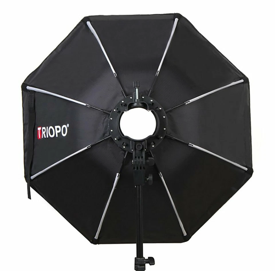 TRIOPO 65cm Octagon Softbox Umbrella for Speedlight Flash Light Bracket Handgrip - Image 4 of 4