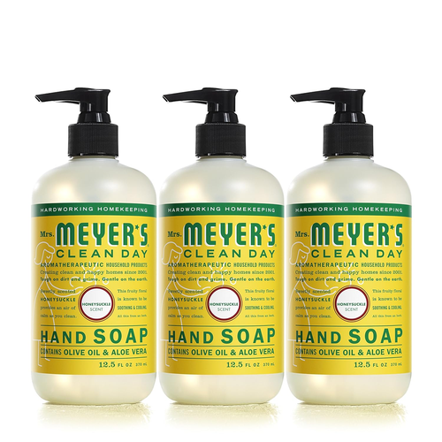 Hand Soap, Made with Essential Oils, Biodegradable Formula, Honeysuckle, 12.5 Fl