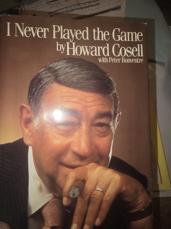 I NEVER PLAYED THE GAME HOWARD COSELL 1985  BOX193