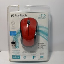 Logitech M310 Red Full Size Wireless Mouse M3...
