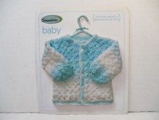 Leisure Arts Sensations Baby Crochet Jackets Cardigan Kimono Sizes S M L Booklet