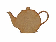 Teapot MDF Laser Cut Craft Blanks in Various Sizes