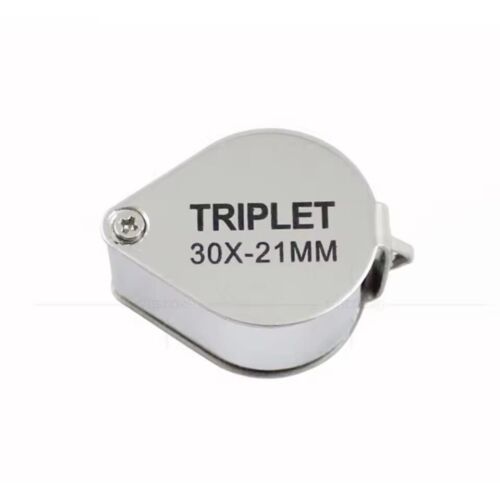 Jewelers Eye Loupe Pocket Magnifier Magnifying Glass Jewelry Diamond 30x21mm - Picture 2 of 9
