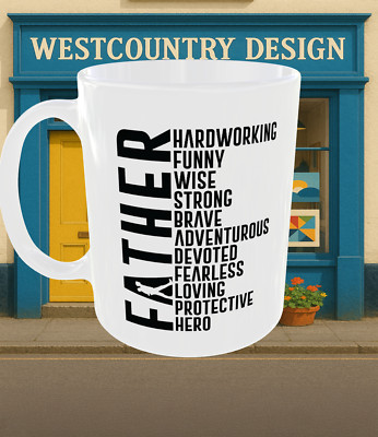 Bedeutung des Vaters Tasse - Lustiges & Herzliches Papa Geschenk | Vatertag Tasse | Positiv