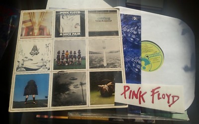 Pink Floyd A Nice Pair PLUS bonus fan sticker! 2 lp '73 harvest sabb11257 double