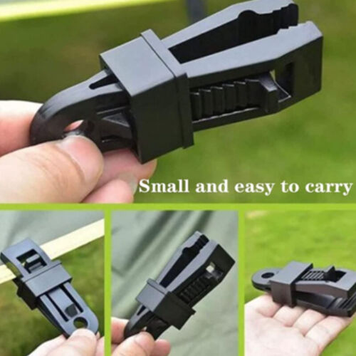 Tent Canopy Clip Wind Rope Buckle Clamps Camping Accessories Awning Classic ⊹ - Afbeelding 1 van 24