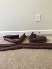 3 Piece Brown Door Draft Air Guard Stopper Brown