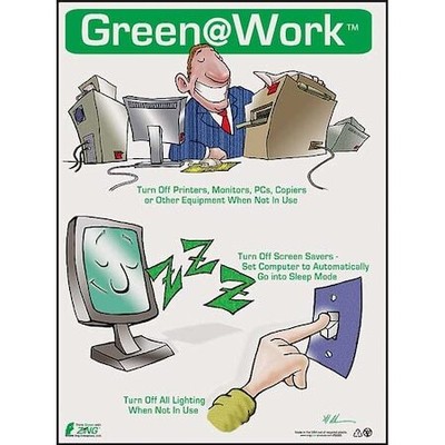 Zing 5005 Environmental Awareness Poster,22 X 16In