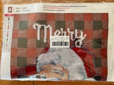 5D Christmas Diamond Kit Item G943 Sealed Santa Merry Christmas New