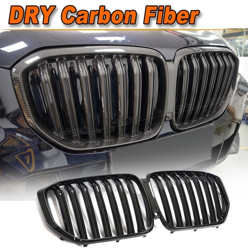 DRY Carbon Kühlergrill Einzelsteg Nieren Grill Frontgrill Passt für BMW X5 G05 - 第 1/13 張圖片