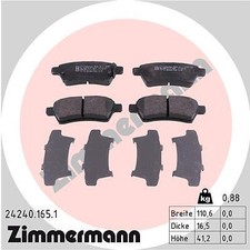 ZIMMERMANN 24240.165.1 Set pastiglie freno, freno a disco per NISSAN
