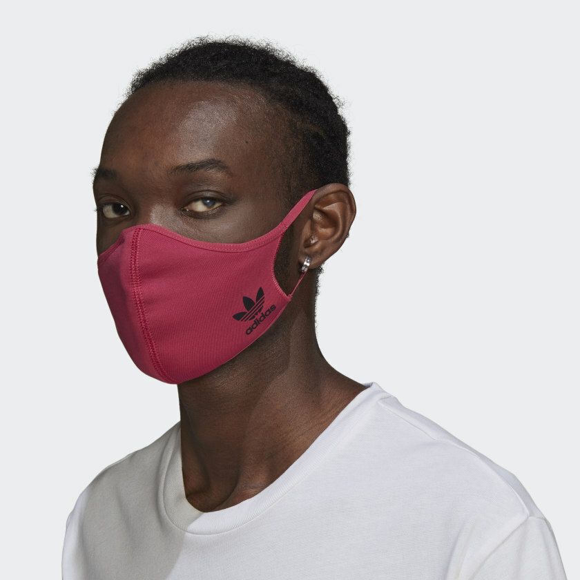 adidas pink face mask