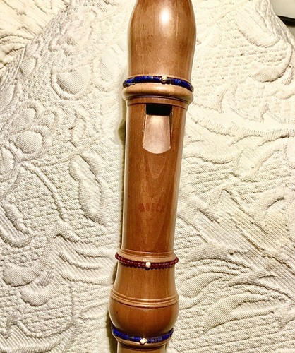 Alto Moeck Recorder with Renaissance Gemstones + 14k Gold